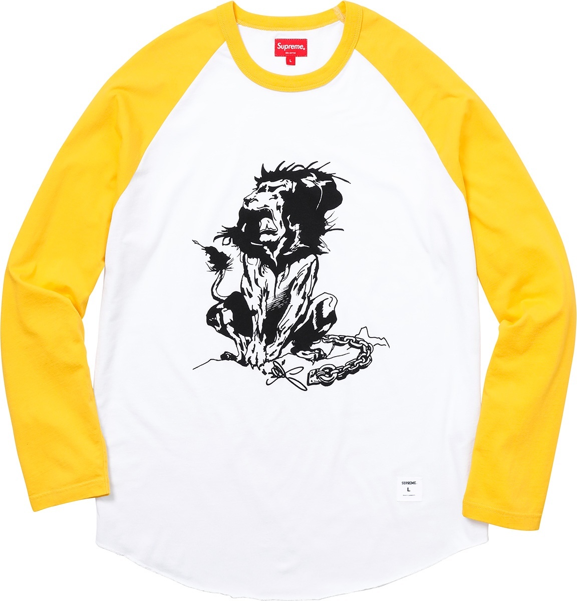 Lion Raglan Baseball Top view 2